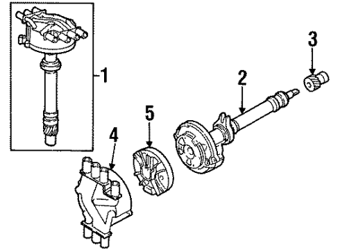 1992 Chevy Blazer Gear Diagram for 19052845