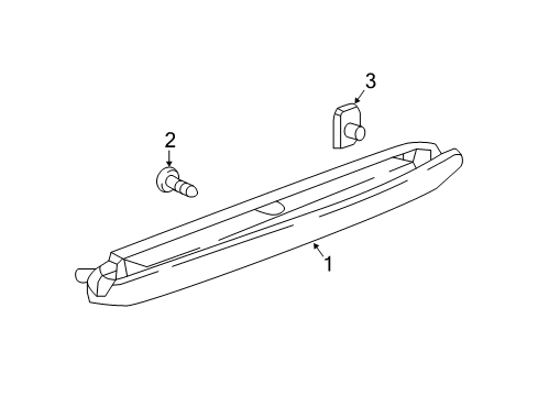 2024 Chevy Traverse Limited High Mount Lamps Diagram