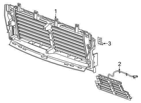 2024 GMC Sierra 1500 Front Panel Diagram
