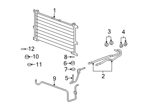 2008 Cadillac STS Oil Cooler Diagram