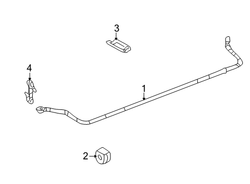 2006 Saturn Relay Stabilizer Bar & Components Diagram