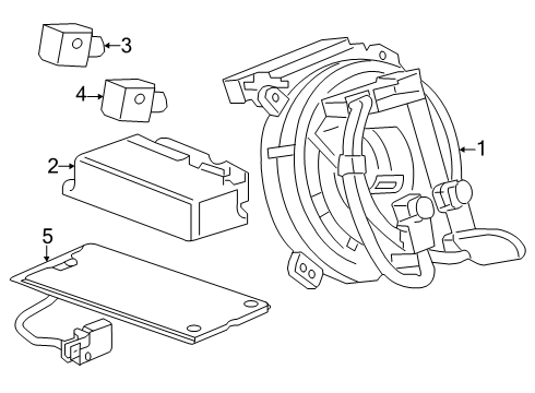 2024 Chevy Silverado EV Air Bag Components Diagram
