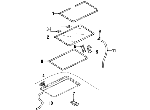 1993 Oldsmobile Silhouette Sunroof Diagram