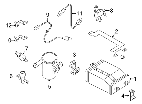2015 Chevy City Express Emission Components Diagram