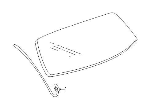 2005 Chevy Monte Carlo Antenna Diagram for 10399641