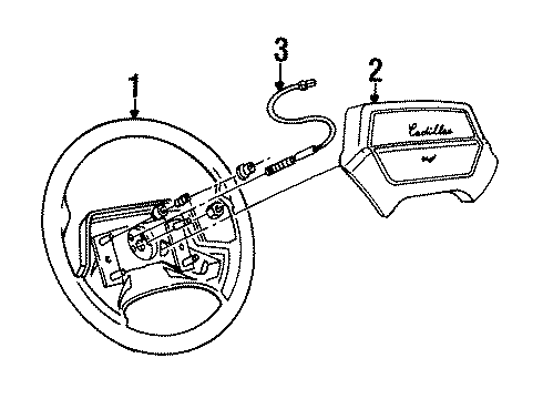 1993 Cadillac Allante Steering Wheel Diagram
