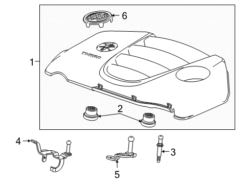 2013 Buick Regal Engine Appearance Cover Diagram