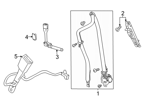 2024 Chevy Trailblazer Seat Belt Diagram