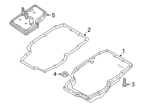 2017 Cadillac CT6 Transmission Pan Gasket Diagram for 24262058