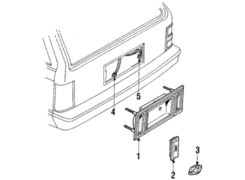 1994 Buick Century Lens Diagram for 16500548