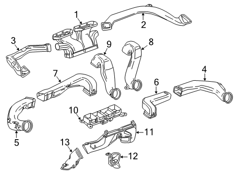 2020 Chevy Camaro Ducts Diagram 2 - Thumbnail