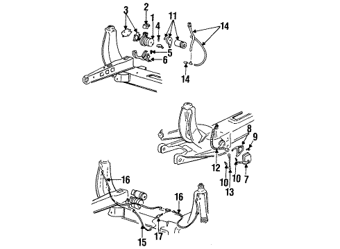 1993 Buick Riviera Vent Hose Diagram for 9439274