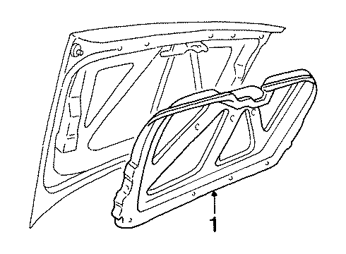 1994 Oldsmobile 98 Interior Trim - Trunk Diagram