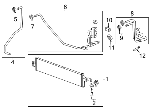 2018 Cadillac XT5 Hose & Tube Assembly Clip Diagram for 95929524