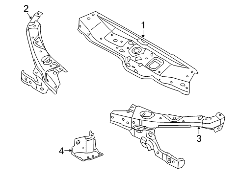 2008 Saturn Astra Radiator Support Diagram
