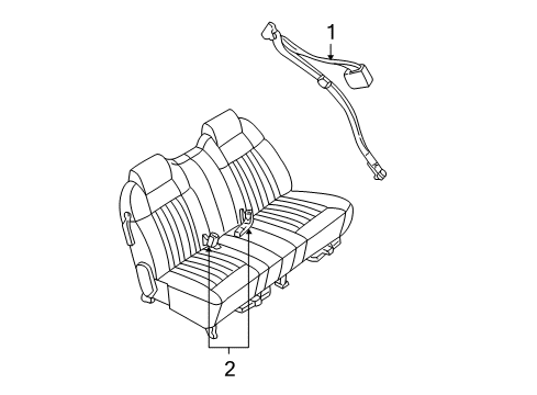 2002 Chevy Venture Rear Seat Belts Diagram