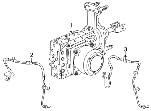 2024 Chevy Silverado EV ABS Components Diagram