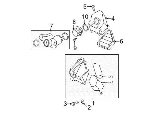 2007 GMC Acadia Filters Diagram