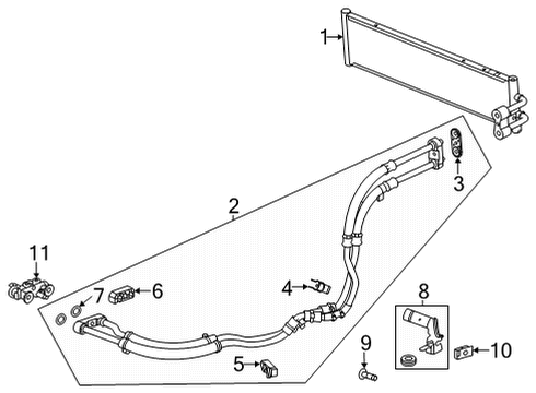 2023 Cadillac CT5 Trans Oil Cooler Diagram