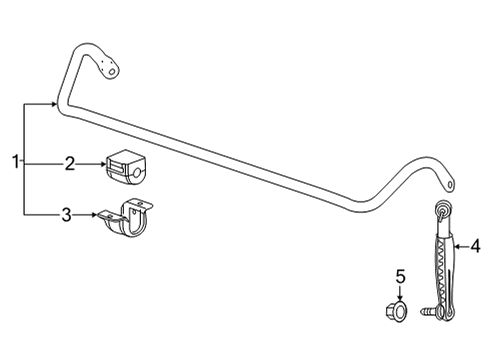 2020 Cadillac CT5 Stabilizer Bar & Components Diagram 3 - Thumbnail