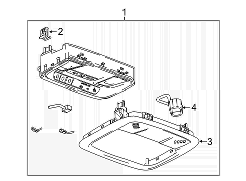 2025 Chevy Malibu Overhead Console Diagram