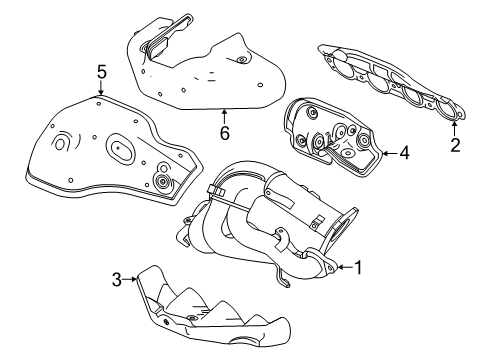 2024 Chevy Corvette Heat Shield Stud Diagram for 11603626