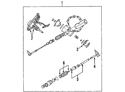 2002 Chevy Suburban 2500 Steering Gear & Linkage Diagram