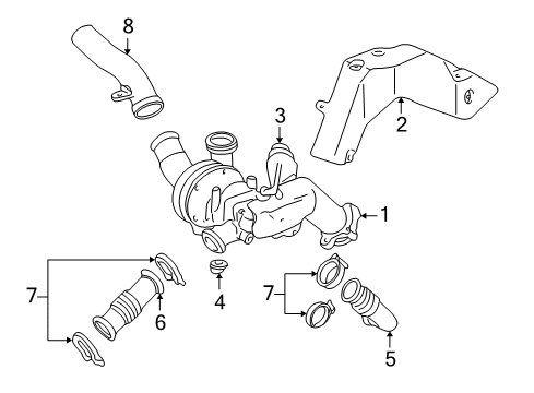 2002 GMC Savana 3500 Turbocharger Diagram
