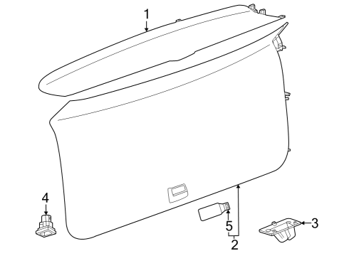 2025 Cadillac LYRIQ Interior Trim - Lift Gate Diagram