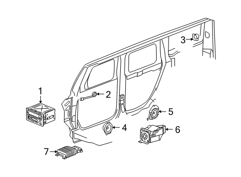 2007 Hummer H2 Display System Diagram for 15806581