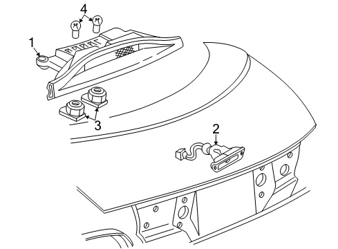 1997 Pontiac Sunfire High Mount Lamps Diagram