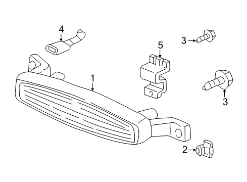 2000 Chevy Monte Carlo High Mount Lamp Diagram for 10319332