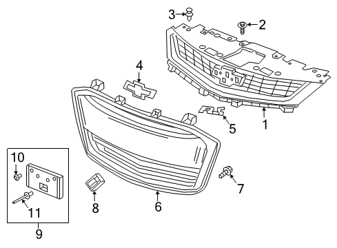 2019 Chevy Sonic Controls - Instruments & Gauges Diagram