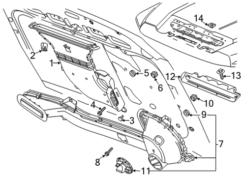 2024 GMC Sierra 2500 HD Hole Plug, Front Diagram for 84598171