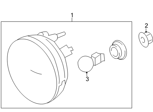 2008 Hummer H2 Daytime Running Lamp Components Diagram