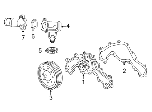 2017 Cadillac CTS Water Pump Diagram 2 - Thumbnail