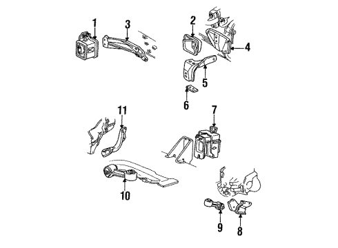 1989 Chevy Cavalier Engine Mounting Diagram
