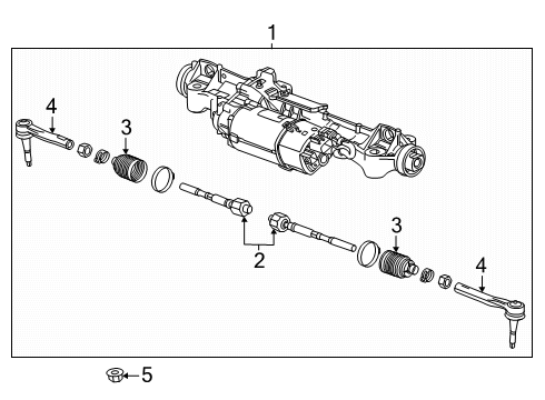 2025 Cadillac ESCALADE IQ Steering Gear & Linkage Diagram 2 - Thumbnail