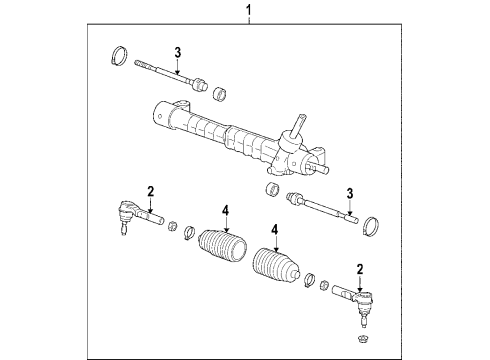 2004 Chevy Malibu Steering Gear & Linkage Diagram 2 - Thumbnail