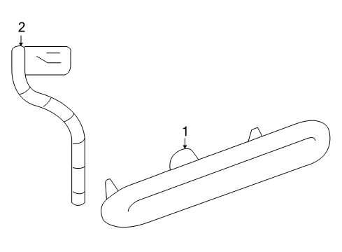 2007 Pontiac Solstice High Mount Lamp Diagram for 15251244
