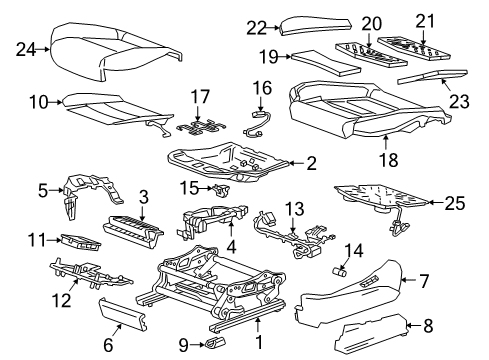 2018 Cadillac CT6 Lamp Diagram for 13582996