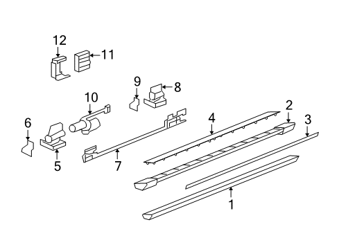 2007 Chevy Avalanche Running Board Diagram 3 - Thumbnail