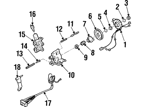 1998 Pontiac Grand Prix Ignition Switch Diagram for 26068745
