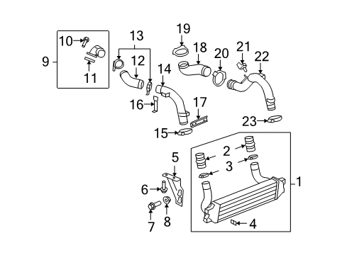 2009 Saturn Sky Intercooler Diagram