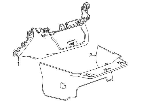 2025 Chevy Tahoe Instrument Panel Components Diagram 2 - Thumbnail