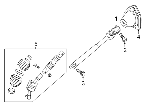 2024 Chevy Silverado 1500 Lower Steering Column Diagram
