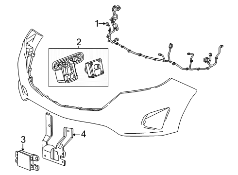 2025 Chevy Equinox Bumper & Components - Front Diagram 3 - Thumbnail