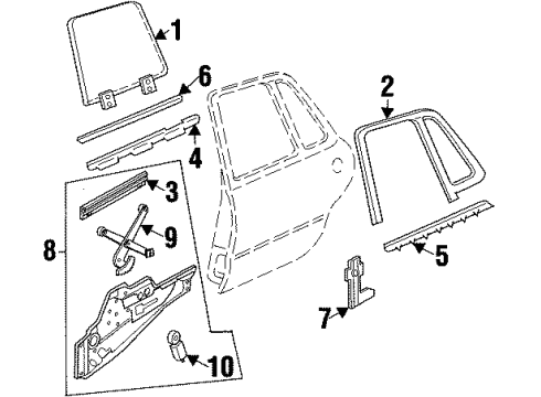 1998 Buick LeSabre Door Diagram 3 - Thumbnail