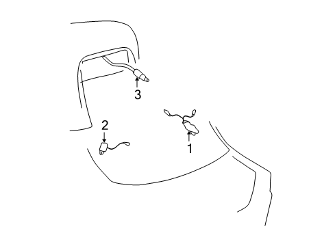 1999 Oldsmobile Alero Antenna Cable Diagram for 12186619