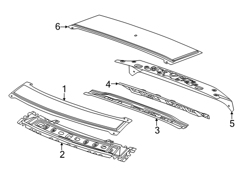 2024 GMC Sierra EV Roof & Components Diagram